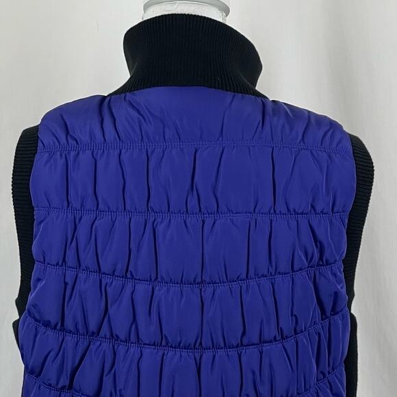 Calvin Klein Cobalt Blue & Black GorpCore Quilted Zippered Vest NWT Size L - Picture 5 of 12